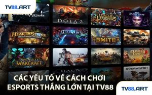 Các yếu tố về cách chơi Esports thắng lớn tại TV88